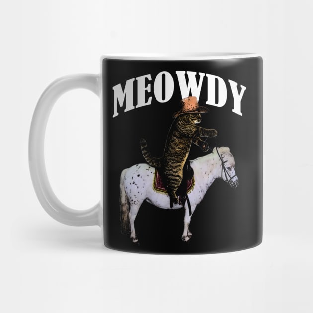 Funny Cat shirts, Meowdy Meme Shirt, Funny Cat Shirts, Funny Cat Puns, Meowdy Cat Cowboy T-shirt, Cat And Pony Shirts, Howdy Cat Lover Gift by Y2KERA